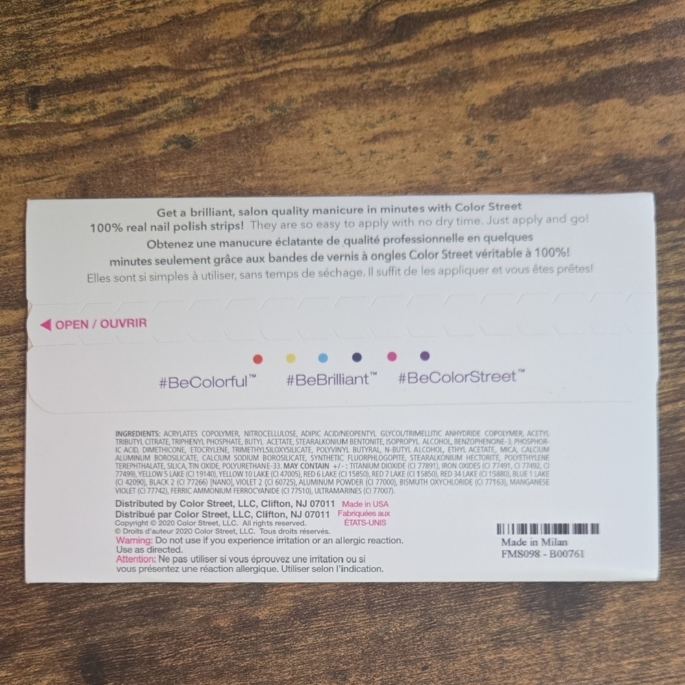 Color Street Nail Strips Made In Milan - Picture 2 of 2